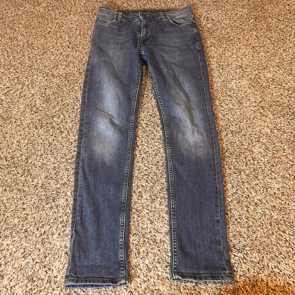 ASOS‎ Slim Fit Blue Denim Jeans Womens Size 28 Waist 30 Inseam